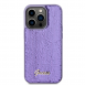 Guess Sequin Script Logofodral för iPhone 14 Pro Lila