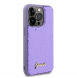 Guess Sequin Script Logofodral för iPhone 14 Pro Lila