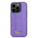 Guess Sequin Script Logofodral för iPhone 14 Pro Max Lila