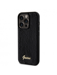 Guess Sequin Script Logo Fodral till iPhone 14 Pro Max Svart