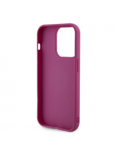 Guess Sequin Script Logofodral för iPhone 14 Pro Magenta