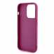 Guess Sequin Script Logofodral för iPhone 14 Pro Magenta