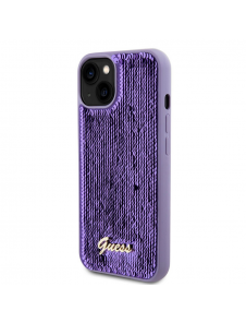 Guess Sequin Script Logofodral för iPhone 13 Lila