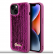 Guess Sequin Script Logofodral för iPhone 13 Magenta