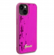 Guess Sequin Script Logofodral för iPhone 13 Magenta