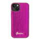 Guess Sequin Script Logofodral för iPhone 13 Magenta