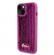 Guess Sequin Script Logofodral för iPhone 13 Magenta
