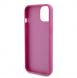 Guess Sequin Script Logofodral för iPhone 13 Magenta