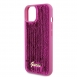 Guess Sequin Script Logofodral för iPhone 13 Magenta