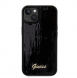 Guess Sequin Script Logofodral för iPhone 13 Svart