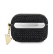 Guess Rhinestones Triangle Metal Logo Fodral för AirPods Pro Black