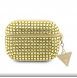 Guess Rhinestones Triangle metalllogofodral för AirPods Pro 2 Gold