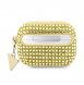 Guess Rhinestones Triangle metalllogofodral för AirPods Pro 2 Gold