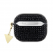 Guess Rhinestones Triangle metalllogofodral för AirPods 3 Black