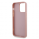 Guess Rhinestones Triangle metalllogofodral för iPhone 15 Pro Max Rosa