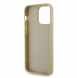 Guess Rhinestones Triangle metalllogofodral för iPhone 15 Pro Max Gold
