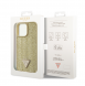 Guess Rhinestones Triangle metalllogofodral för iPhone 15 Pro Max Gold