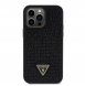 Guess Rhinestones Triangle Metal Logo Fodral till iPhone 15 Pro Max Svart