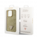 Guess Rhinestones Triangle metalllogofodral för iPhone 15 Pro Gold