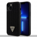 Guess Rhinestones Triangle Metal Logo Fodral för iPhone 15 Svart