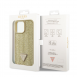 Guess Rhinestones Triangle metalllogofodral för iPhone 14 Pro Max Gold