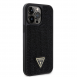 Guess Rhinestones Triangle Metal Logo Fodral till iPhone 14 Pro Max Svart