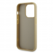 Guess Rhinestones Triangle Metal Logo Fodral för iPhone 14 Pro Gold