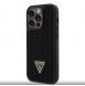 Guess Rhinestones Triangle Metal Logo Fodral till iPhone 14 Pro Svart