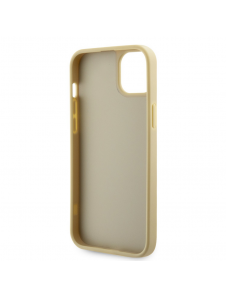 Guess Rhinestones Triangle metalllogofodral för iPhone 14 Gold