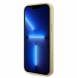 Guess Rhinestones Triangle metalllogofodral för iPhone 14 Gold
