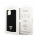 Guess Rhinestones Triangle Metal Logo Fodral till iPhone 14 Svart