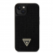 Guess Rhinestones Triangle metalllogofodral för iPhone 13 Svart