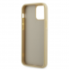 Guess Rhinestones Triangle Metal Logo Fodral för iPhone 12/12 Pro Gold