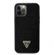 Guess Rhinestones Triangle Metal Logo Fodral till iPhone 12/12 Pro Svart