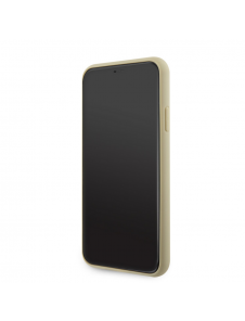 Guess Rhinestones Triangle Metal Logo Fodral iPhone 11 Pro Max Gold