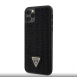 Guess Rhinestones Triangle Metal Logo Fodral iPhone 11 Pro Max Svart