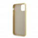 Guess Rhinestones Triangle Metal Logo-fodral för iPhone 11 Pro Gold