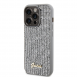 Guess PU Square Mirror Script Logo Fodral för iPhone 15 Pro Silver