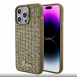 Guess PU Square Mirror Script Logo Fodral för iPhone 15 Pro Max Gold