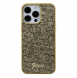 Guess PU Square Mirror Script Logo Fodral för iPhone 15 Pro Max Gold