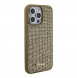 Guess PU Square Mirror Script Logo Fodral för iPhone 15 Pro Max Gold