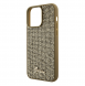 Guess PU Square Mirror Script Logo Fodral för iPhone 15 Pro Max Gold