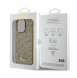 Guess PU Square Mirror Script Logo Fodral för iPhone 15 Pro Max Gold