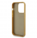 Guess PU Square Mirror Script Logo Fodral för iPhone 15 Pro Gold