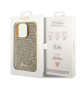 Guess PU Square Mirror Script Logo Fodral för iPhone 15 Pro Gold