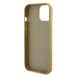 Guess PU Square Mirror Script Logo Fodral för iPhone 15 Gold