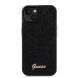 Guess PU Square Mirror Script Logo Fodral för iPhone 15 Svart