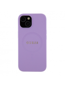 Guess PU Saffiano MagSafe Fodral till iPhone 15 Lila