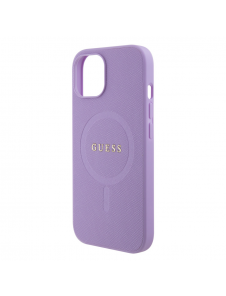 Guess PU Saffiano MagSafe Fodral till iPhone 15 Lila