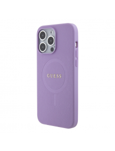 Guess PU Saffiano MagSafe Fodral till iPhone 15 Pro Max Lila